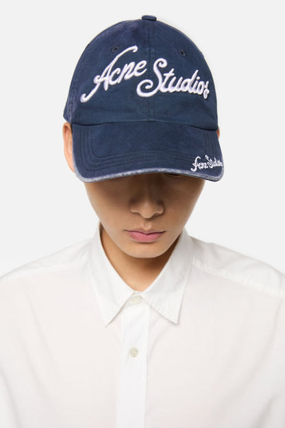 Embroidered logo cap - Deep blue