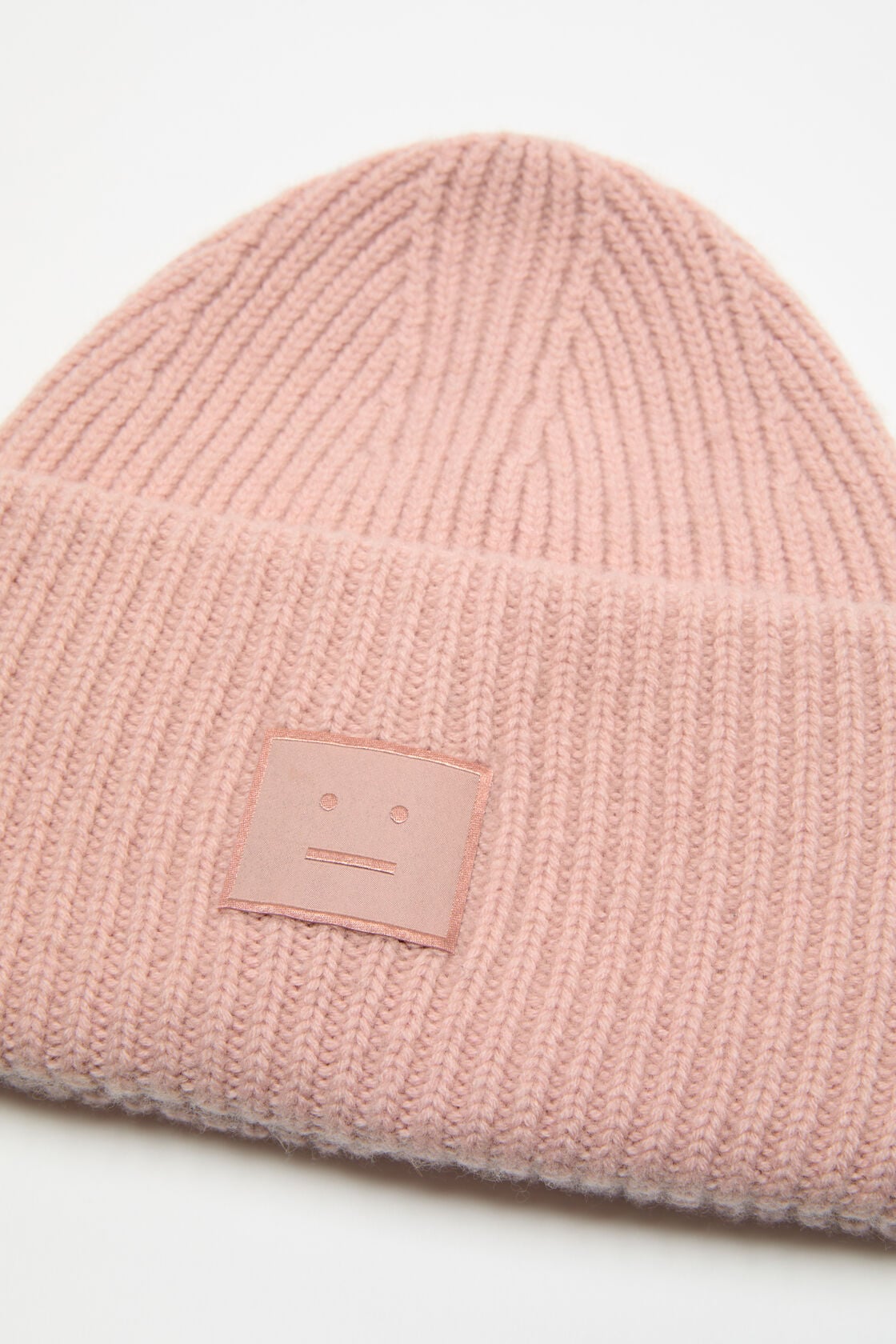 Face logo beanie - Yak - Dirty pink