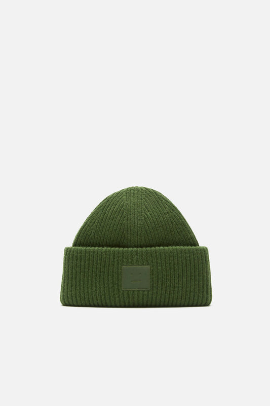 Face logo beanie - Yak - Bottle green
