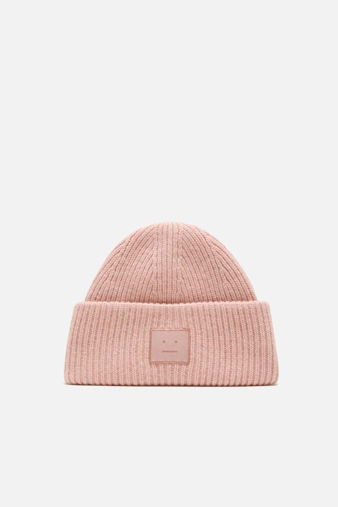 Face logo beanie - Yak - Dirty pink