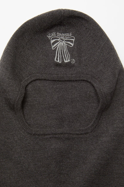 Wool logo balaclava - Anthracite grey