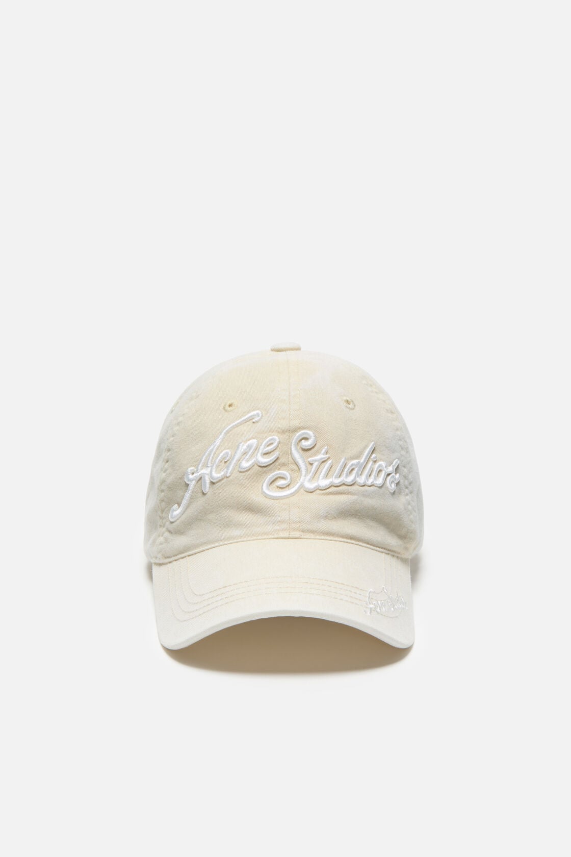 Embroidered logo cap - Oat beige