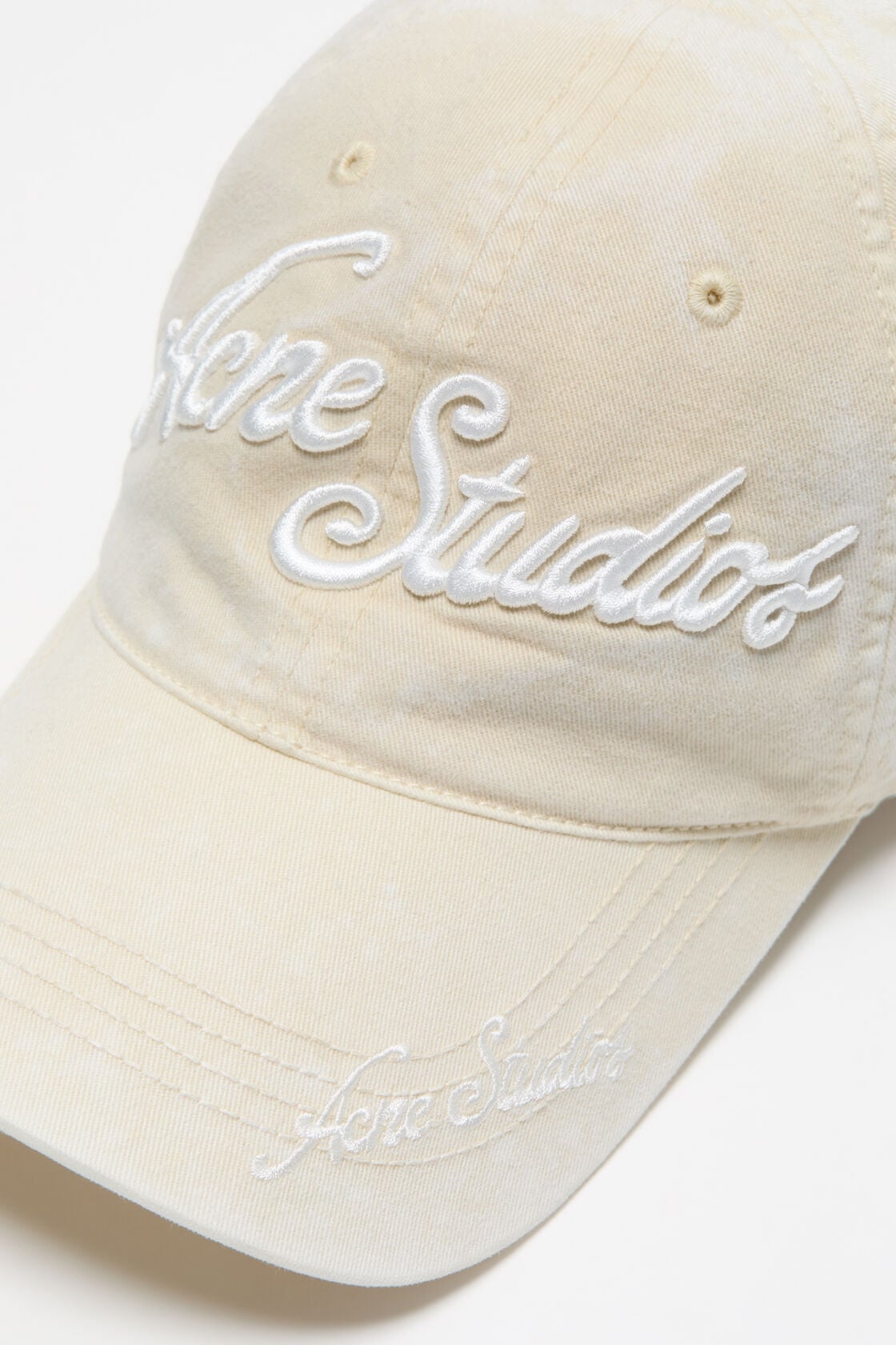 Embroidered logo cap - Oat beige