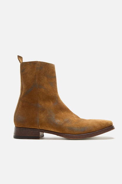 Suede ankle boots - Sand beige