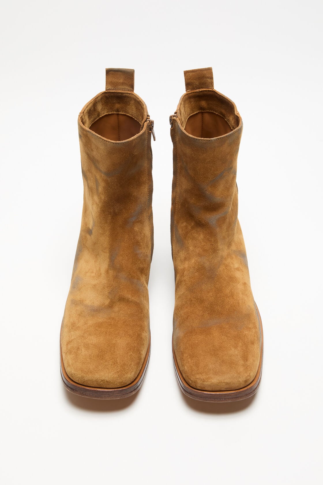 Suede ankle boots - Sand beige