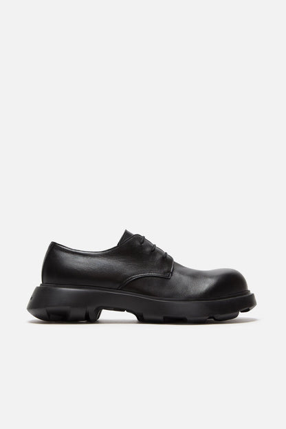 Leather lace-up shoes - Black