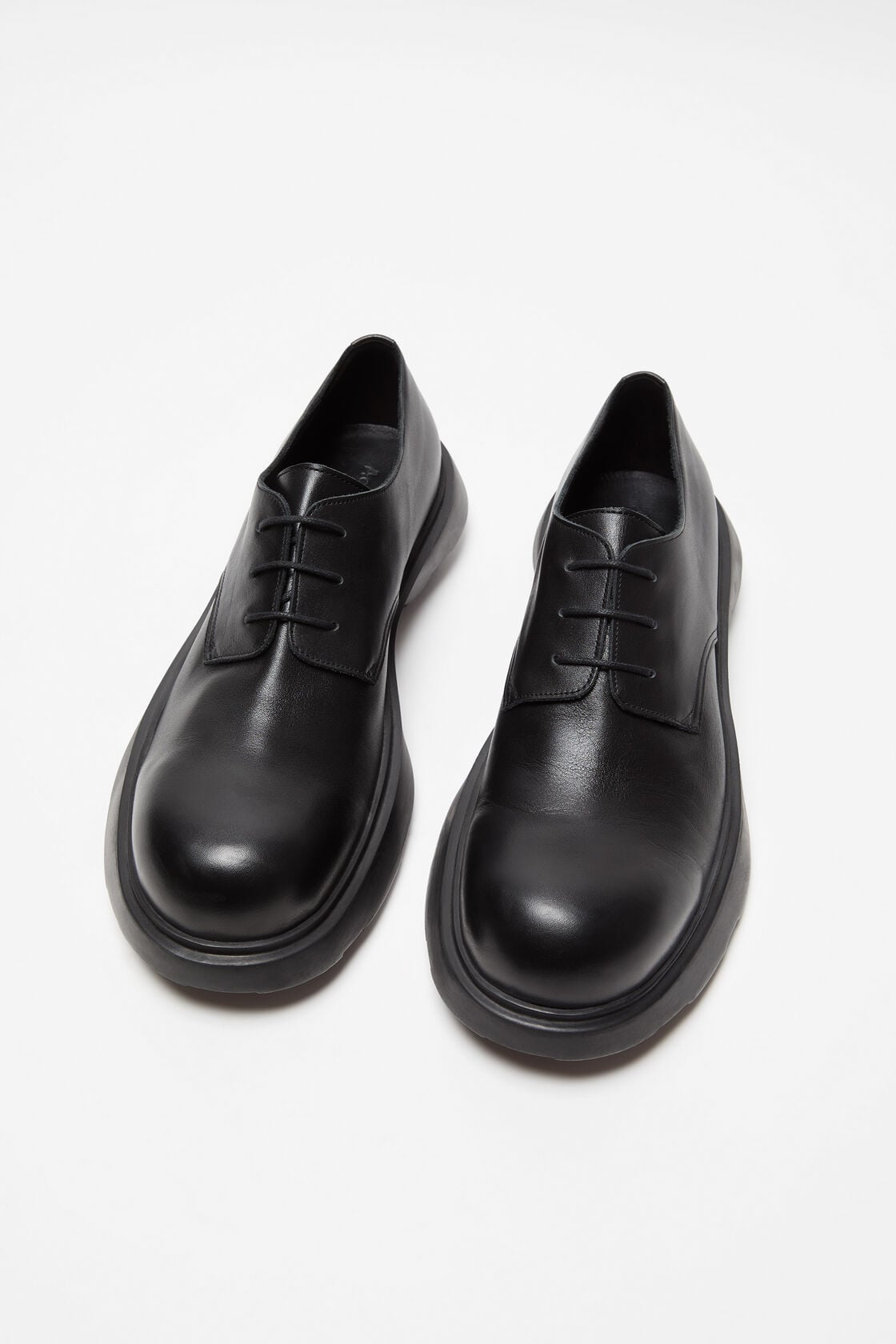Leather lace-up shoes - Black