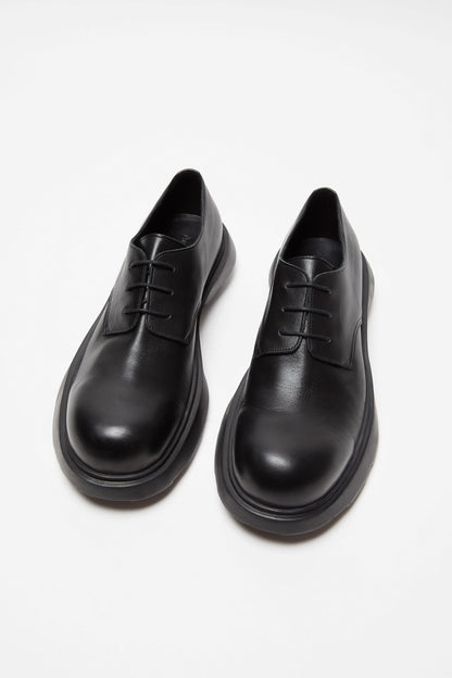 Leather lace-up shoes - Black