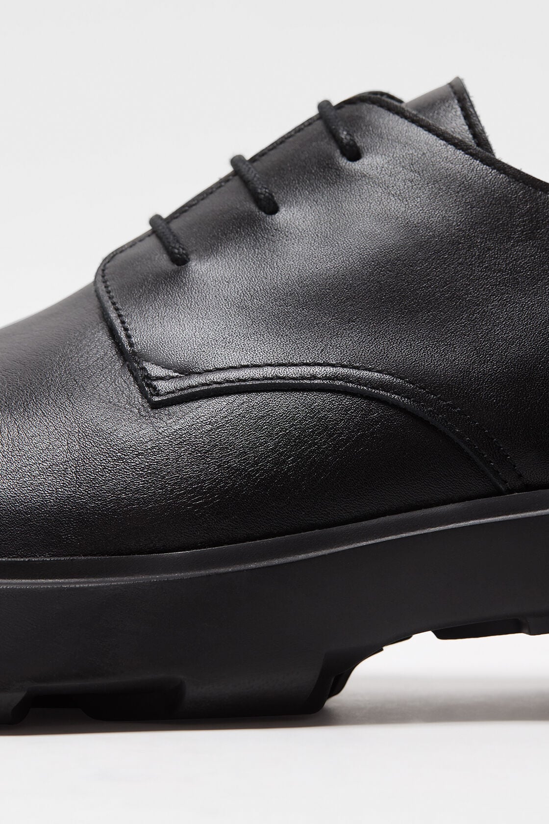 Leather lace-up shoes - Black