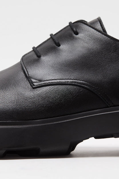 Leather lace-up shoes - Black