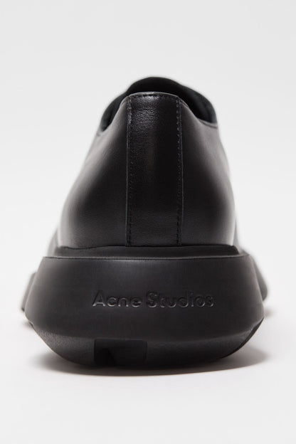 Leather lace-up shoes - Black