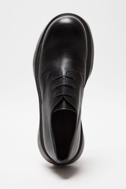 Leather lace-up shoes - Black