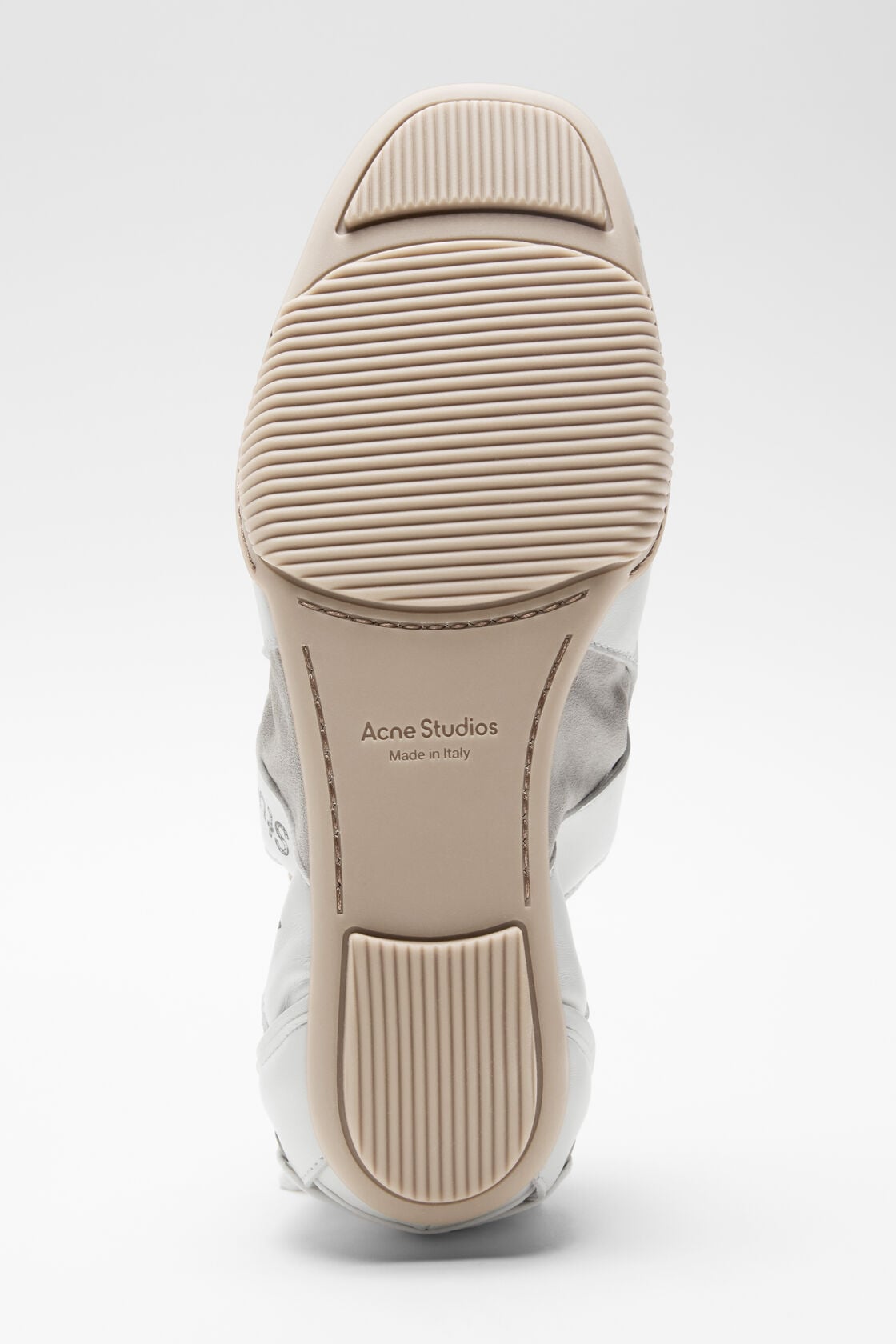 Leather lace-up shoes - White/white