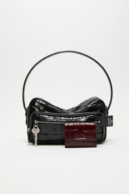 Trifold leather wallet - Burgundy