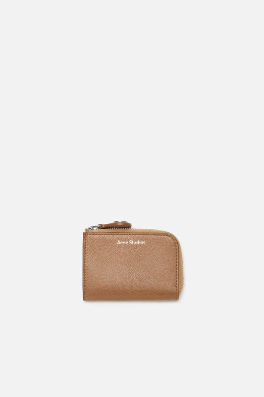 Compact Zip Wallet - Caramel brown