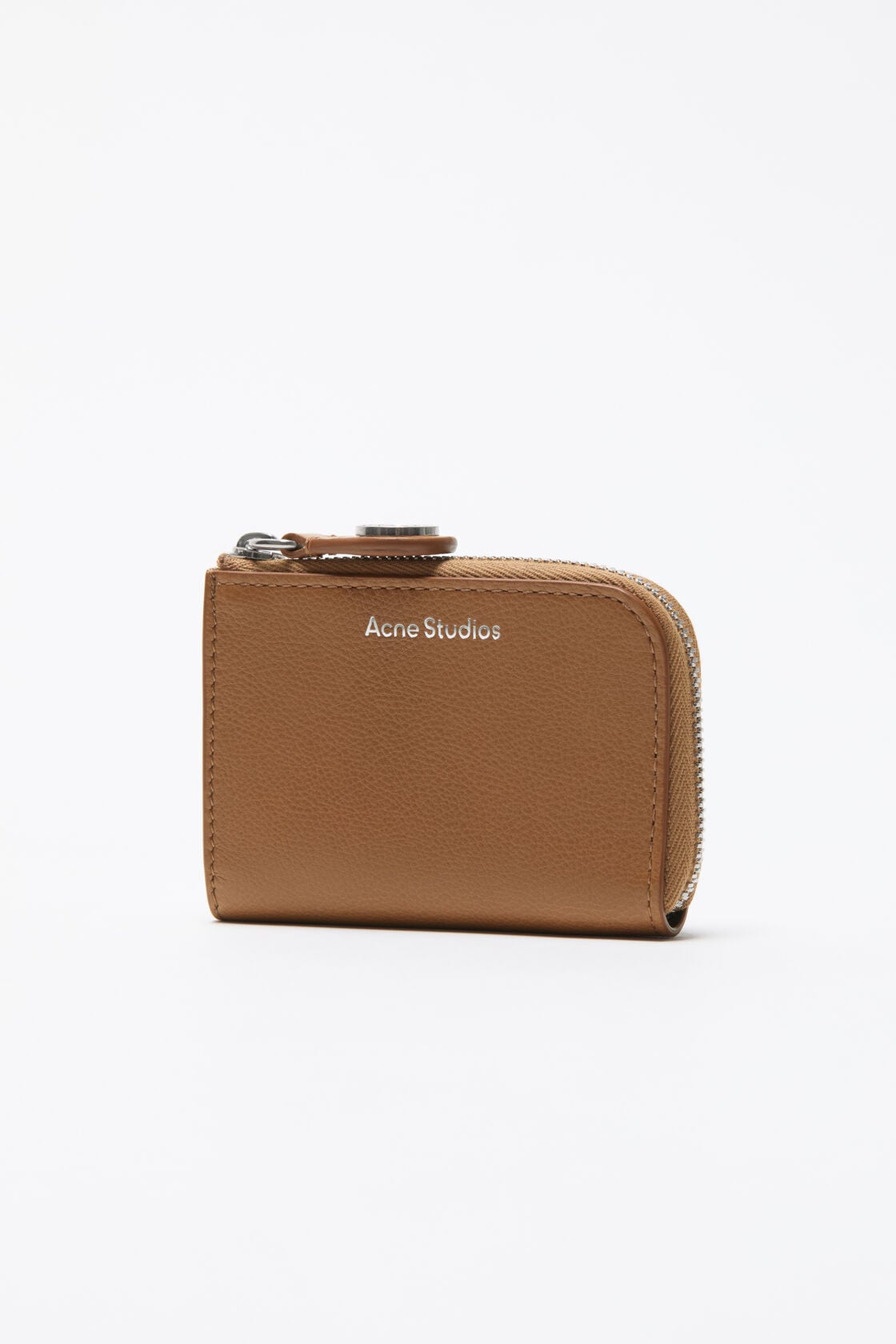 Compact Zip Wallet - Caramel brown