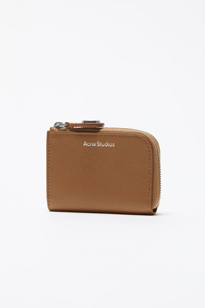 Compact Zip Wallet - Caramel brown