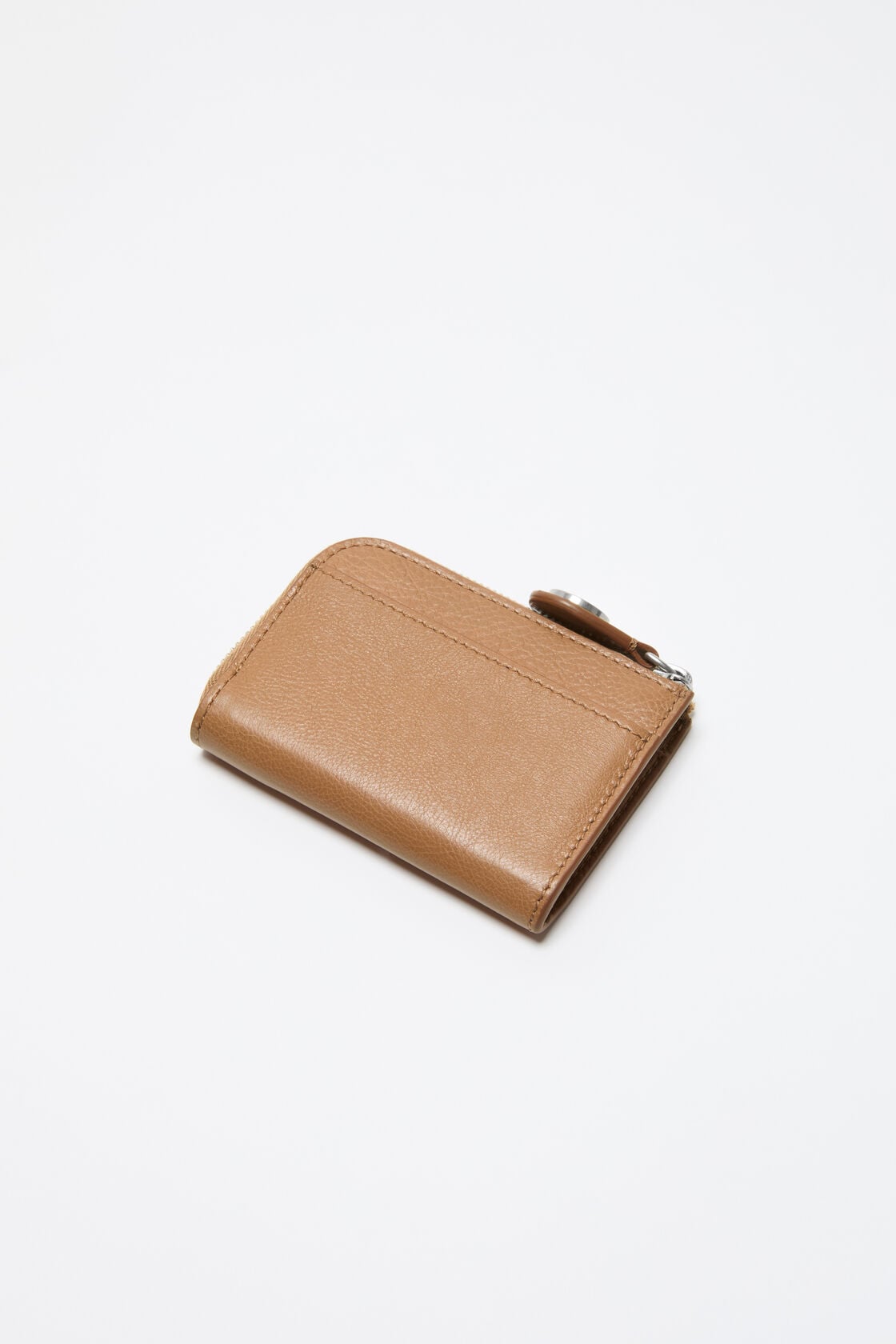 Compact Zip Wallet - Caramel brown