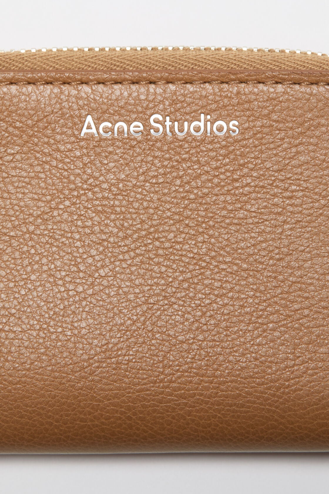 Compact Zip Wallet - Caramel brown