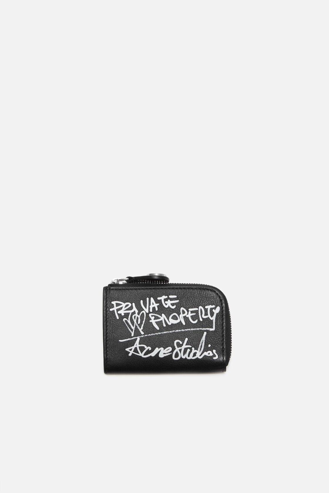 Compact zip wallet - Black