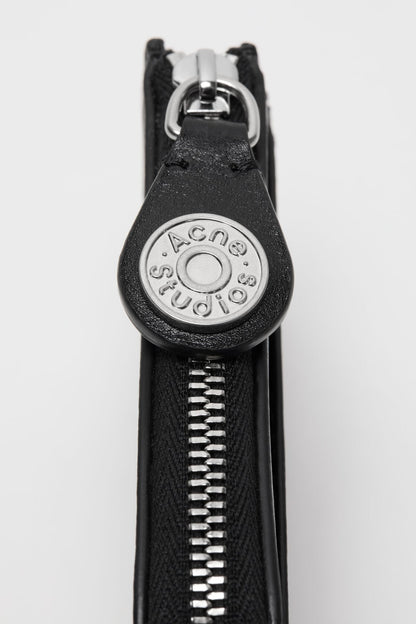 Compact zip wallet - Black