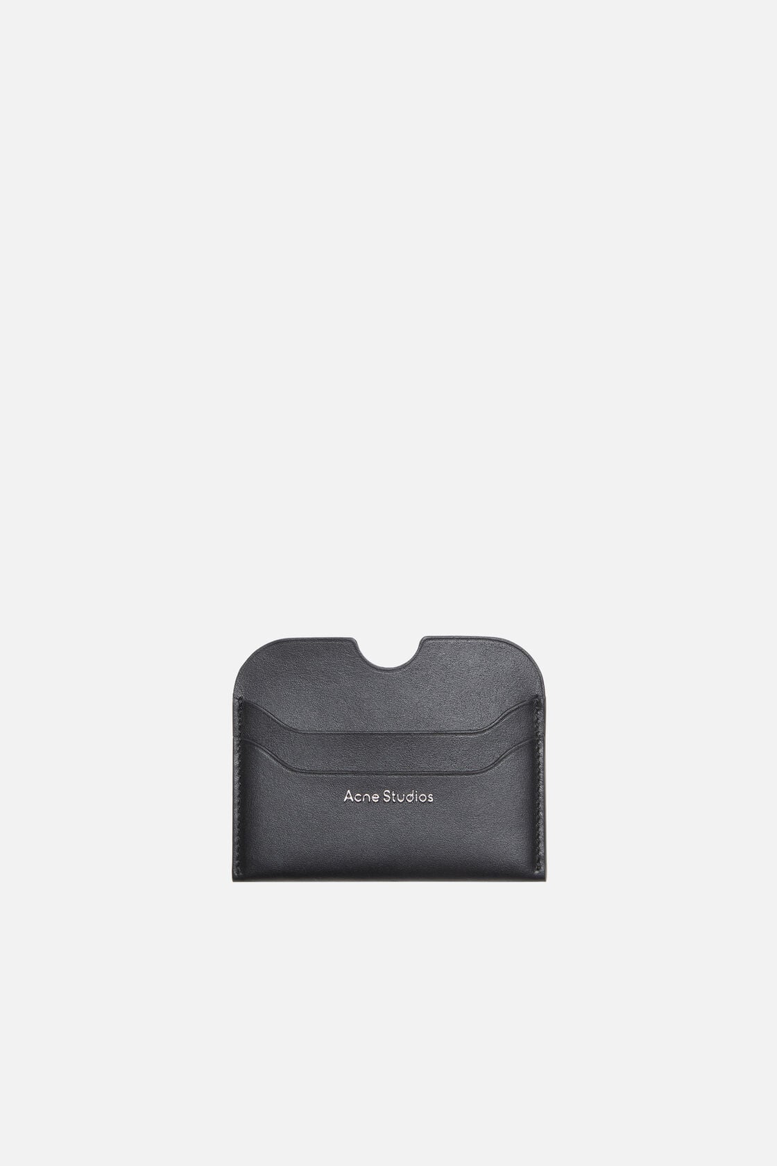 Leather card holder - Black