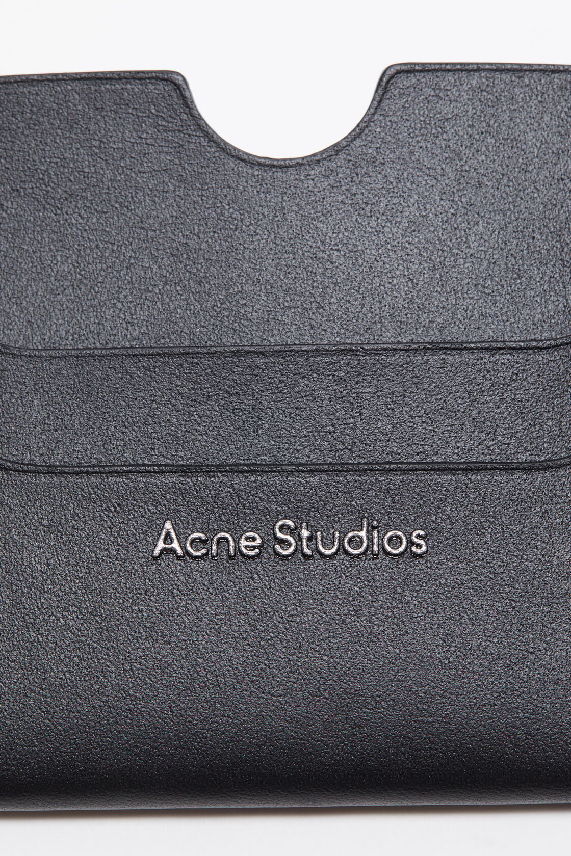 Leather card holder - Black