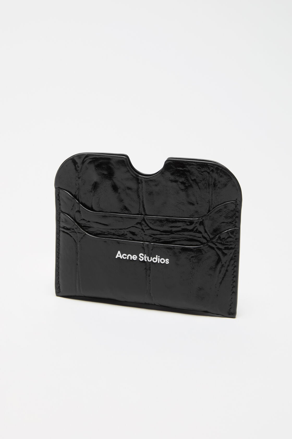 Leather card holder - Black