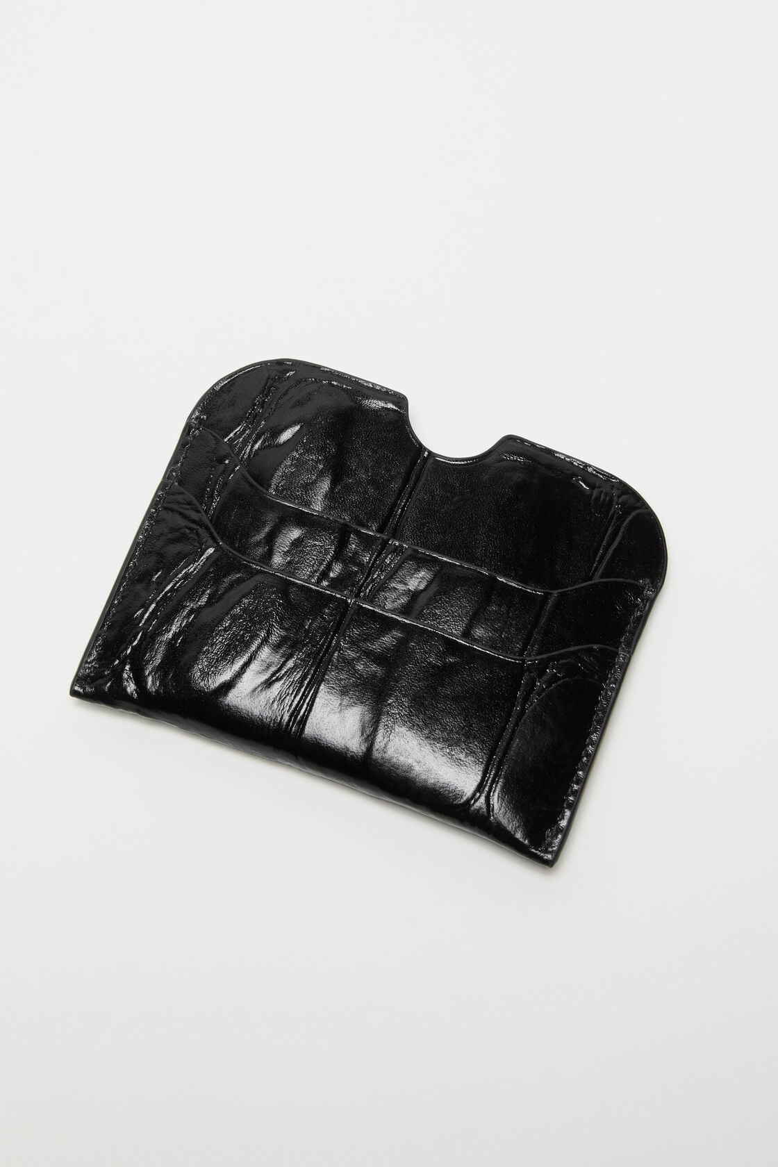 Leather card holder - Black