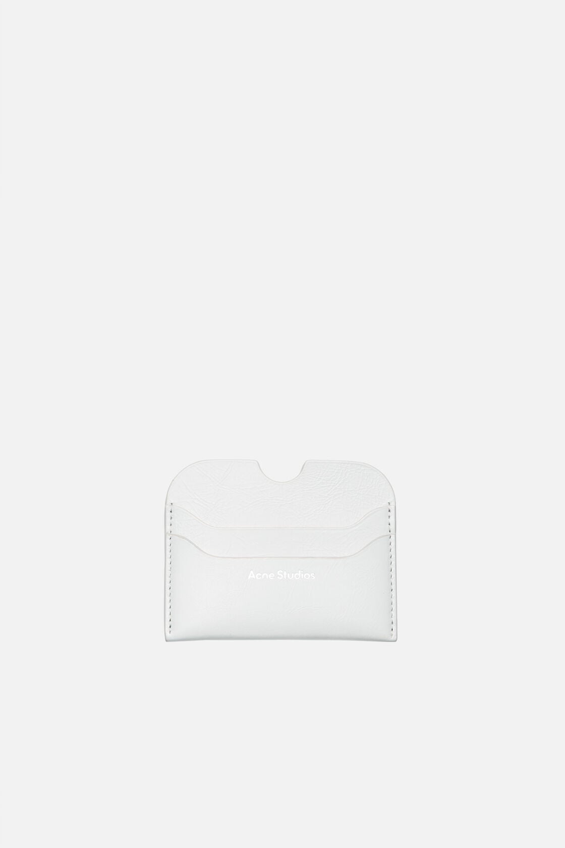 Leather card holder - Cream white