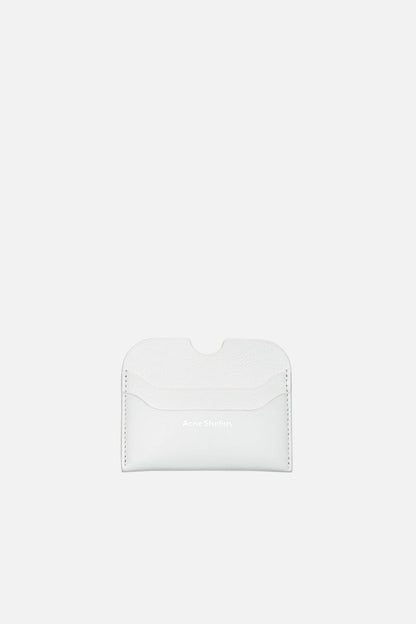 Leather card holder - Cream white