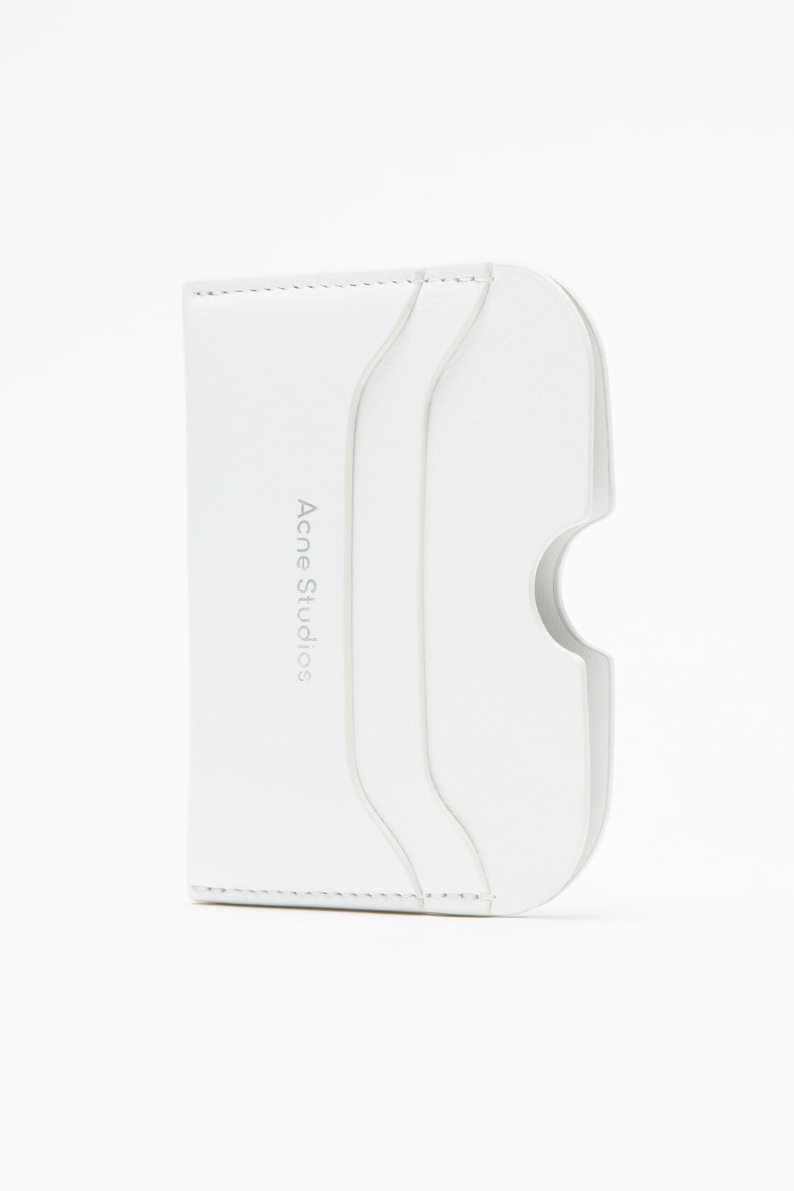 Leather card holder - Cream white
