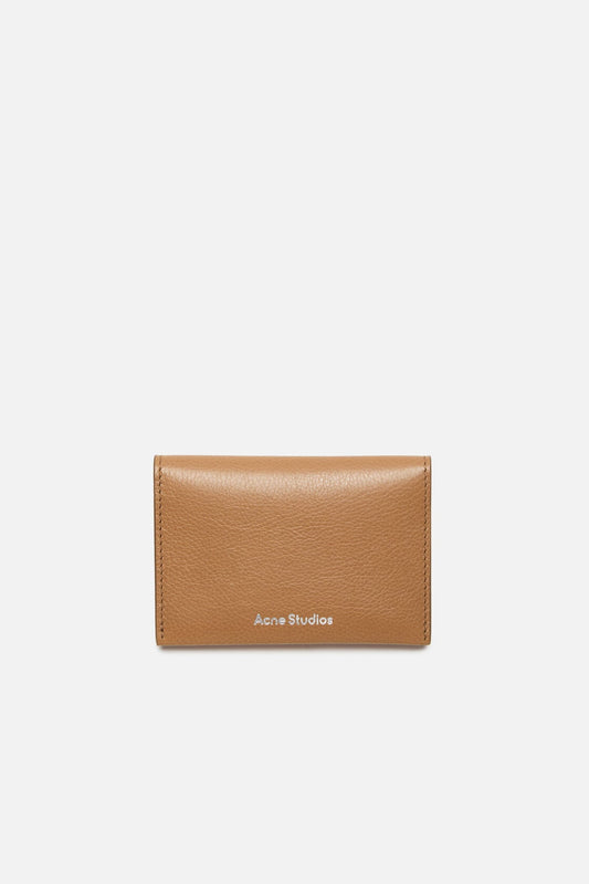 Folded card holder - Caramel brown