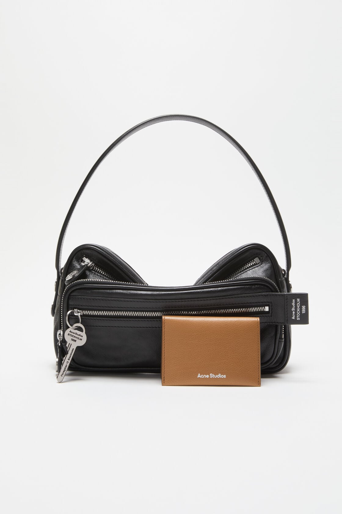 Folded card holder - Caramel brown