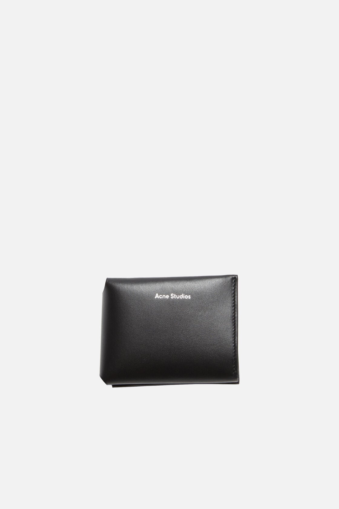 Leather trifold wallet - Black