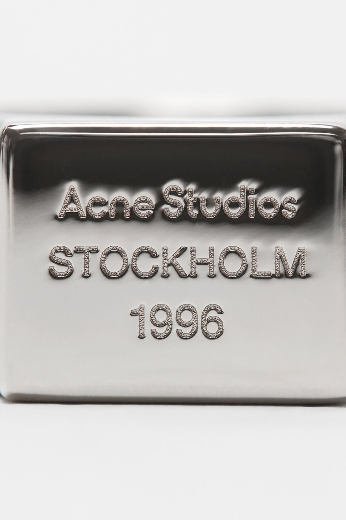 Logo engraved signet ring - Silver