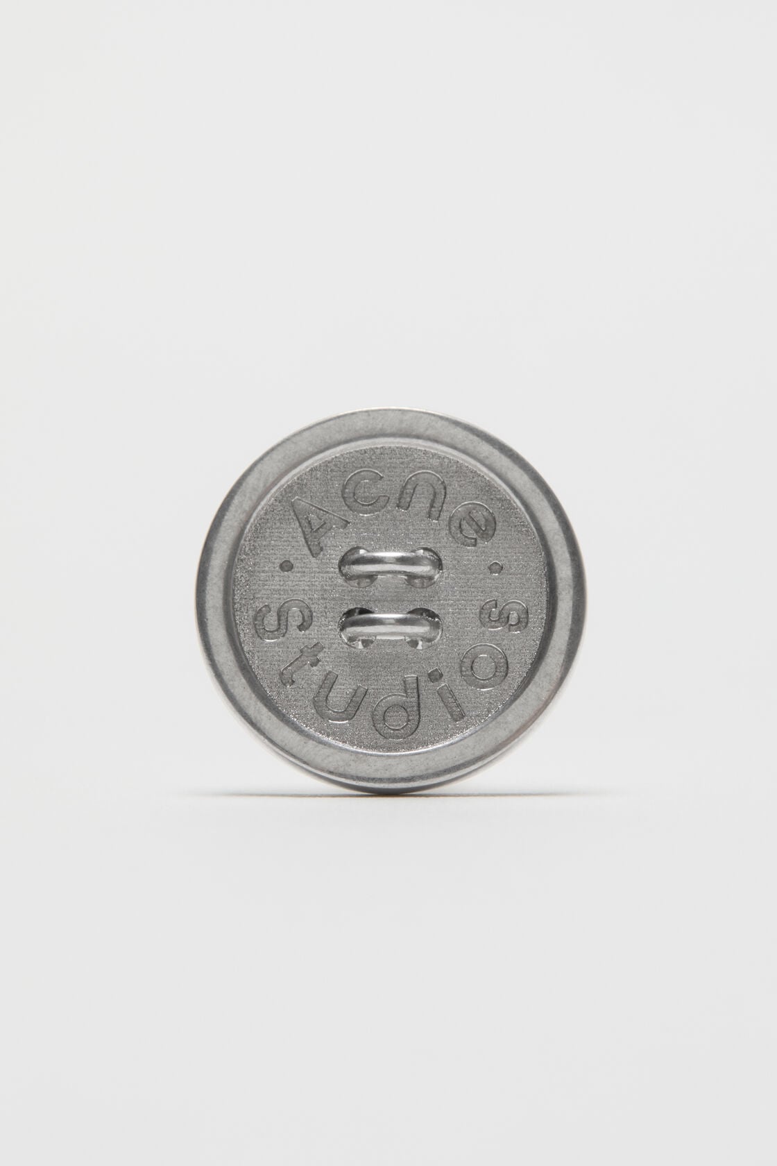 Button cufflinks - Semi matt silver
